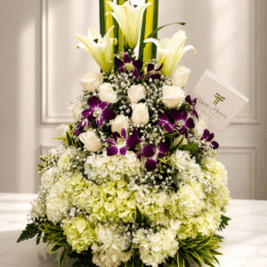 Fúnebre con Orquideas